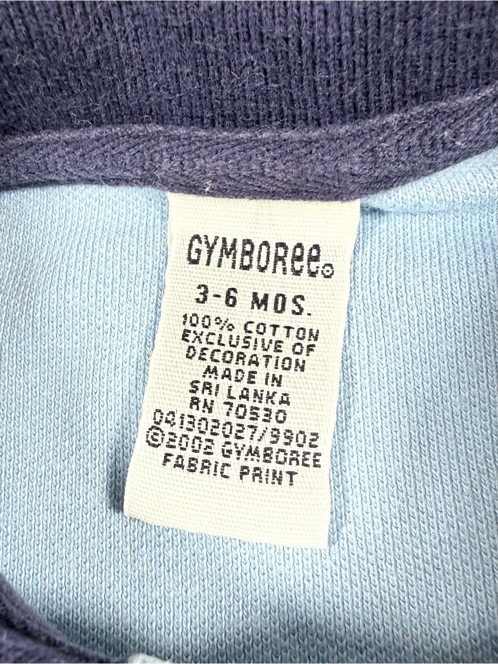 VINTAGE GYMBOREE Boys Polo Shirt 3-6m 2002 Y2K Preppy Striped Classic Nautical
